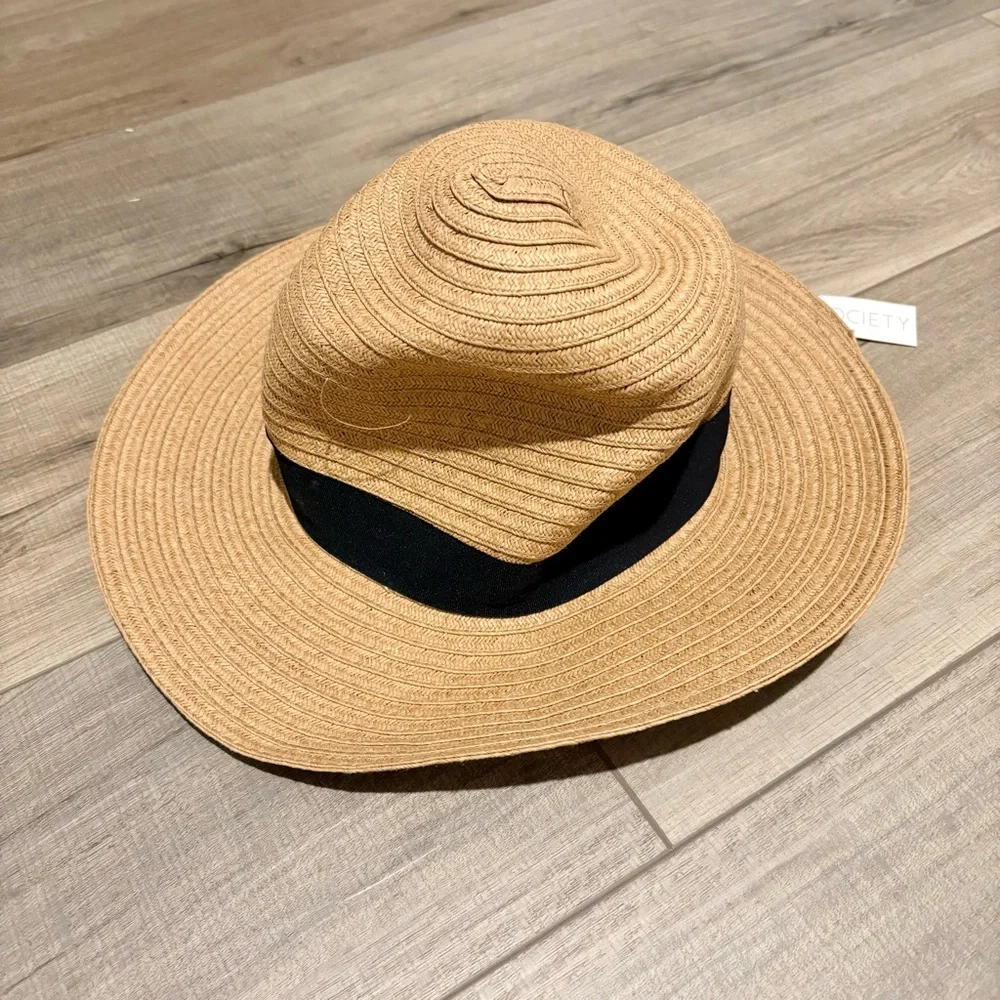 Nordstrom Sole Society‎ Straw Panama Sun Hat OS